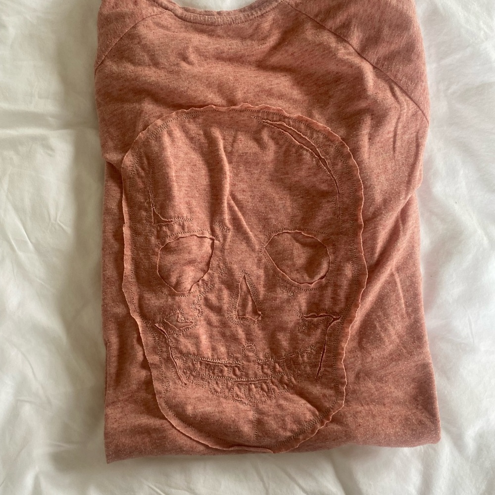 Zadig & Voltaire Peach Skull Tee